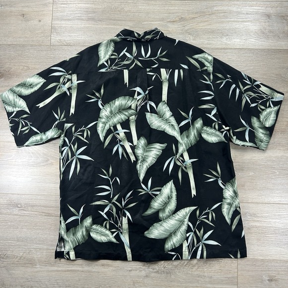 VTG Tommy Bahama Shirt Men's Sz M Hawaiian Silk Button Up Short Sleeve‎ Bamboo - Picture 5 of 9